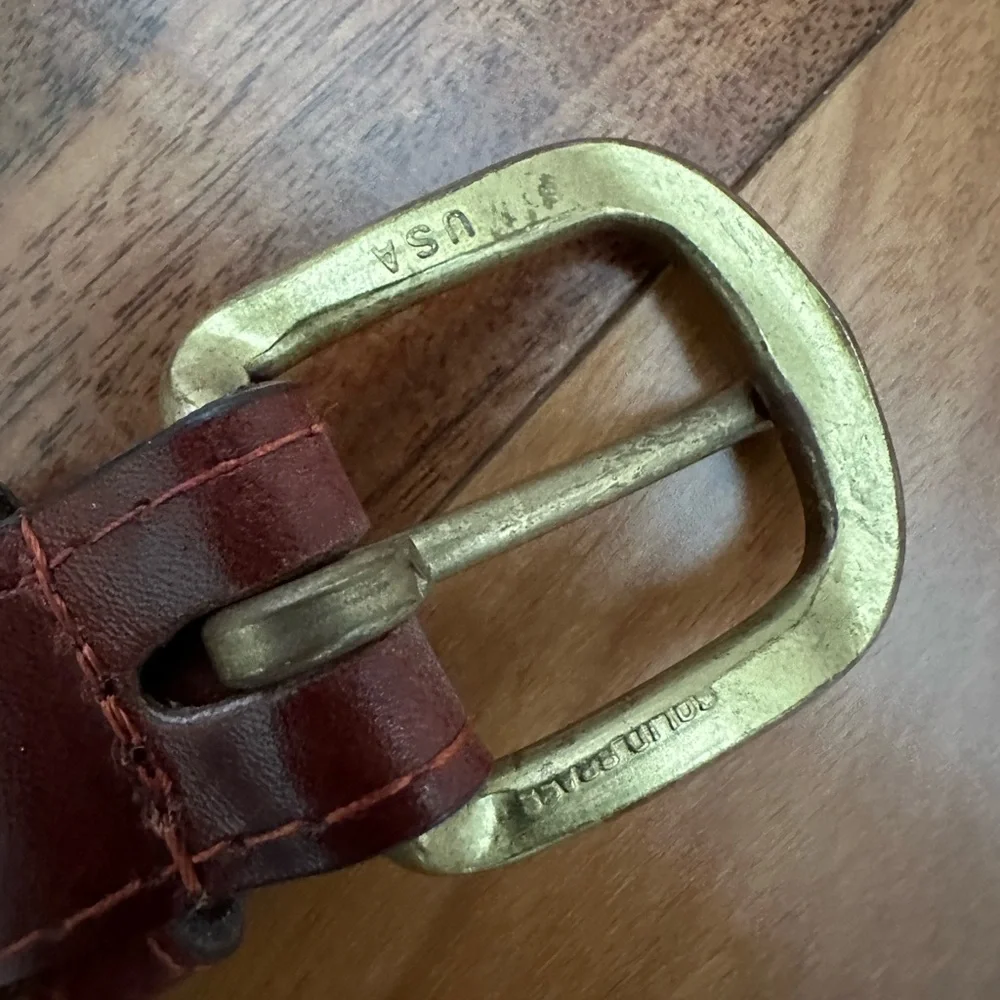 SMATHERS AND BRANSON HAND STITCHED NEEDLEPOINT BILLFISH LEATHER BELT SIZE 40